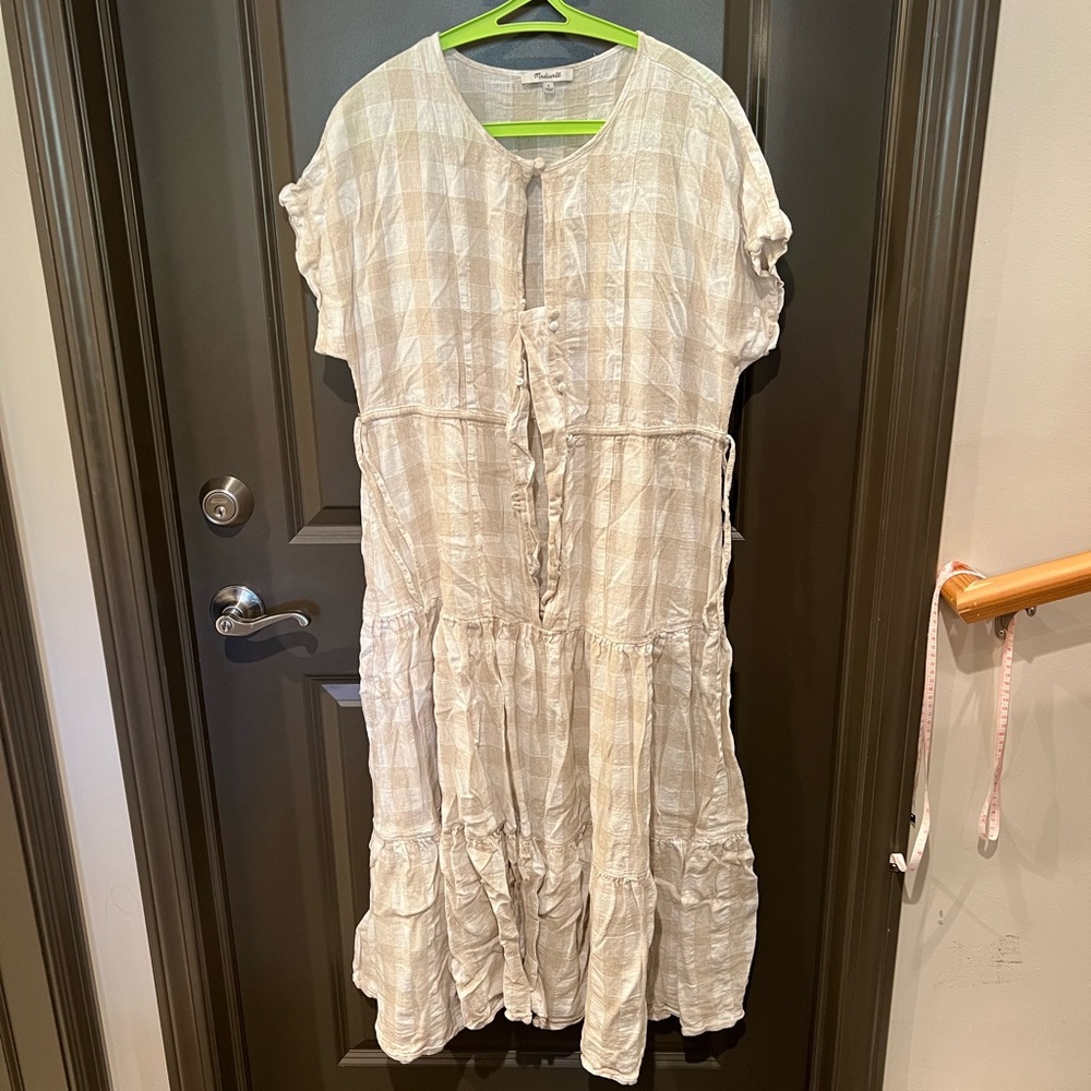 Madewell Cream white color long dress